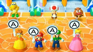 Mario Party The Top 100 - Daisy Vs Mario Vs Luigi Vs Peach (Very Hard Difficulty)| Cartoons Mee
