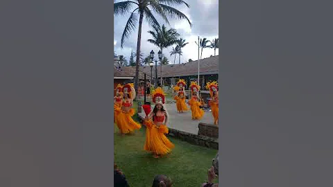 Hālau Hula 'O Leilani at Coconut Marketplace | Tahitian Dance #Kauai #Hawaii #CoconutMarketPlace