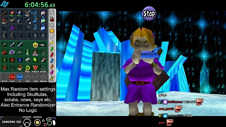 Ocarina of Time Randomizer - Max Random Settings, No Logic