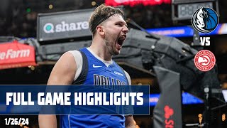 ALL 73 POINTS! Luka Doncic Highlights vs. Atlanta Hawks | 1\/26\/24