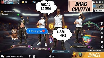 Random player call me Noob and I challange 1v3 for Room|Garena Free fire|Tsg Ritesh