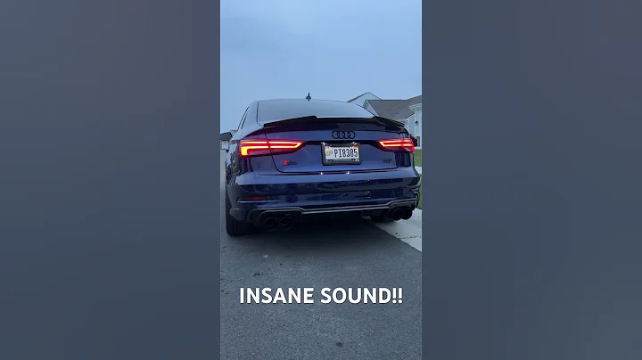 AudI S3 INSANE exhaust sound #automobile #cartok #audi #s3 #a3 #exhaust #downpipe  #cars #automobile
