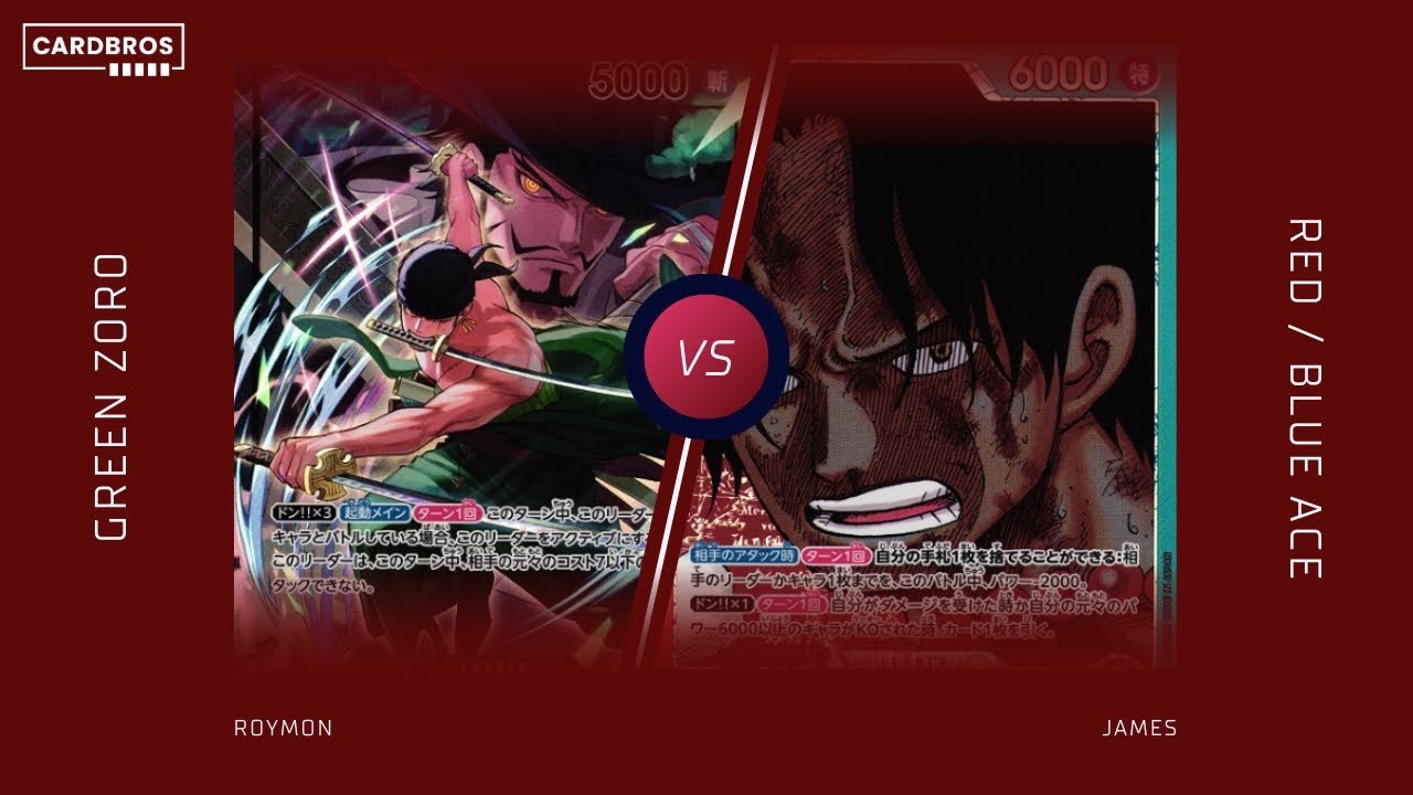Green Zoro vs Red/Blue Ace | CARDBROS OPCG Standard Battle 29 August 2025 Final