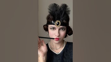 1920s hairstyle tutorial #1920sfashion #greatgatsby #retrofashion #song #vintagevibes #tiktokviral