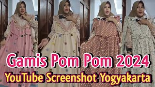 Fashion Women's Online Yogyakarta gamis Pom pom 2024 #busanamuslimmodern