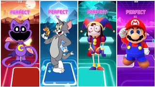 TILES HOP EDM RUSH GAMEPLAY ‼️ Catnap 🆚 Tom and Jerry 🆚 Digital Circus 🆚 Mario Bros