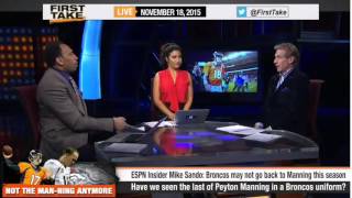 ESPN First Take   Will Peyton Manning Come Back to Broncos Again