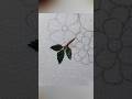 Simple Leaves Embroidery | Fishbone Stitch + Stem Stitch #embroidery #shorts #trending