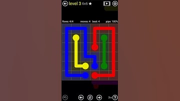 Flow Free || Regular Pack || 6X6 - Easy || Level - 4