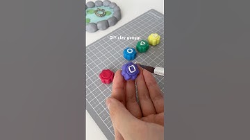 DIY clay squid game gonggi #clay #claycraft #squidgame