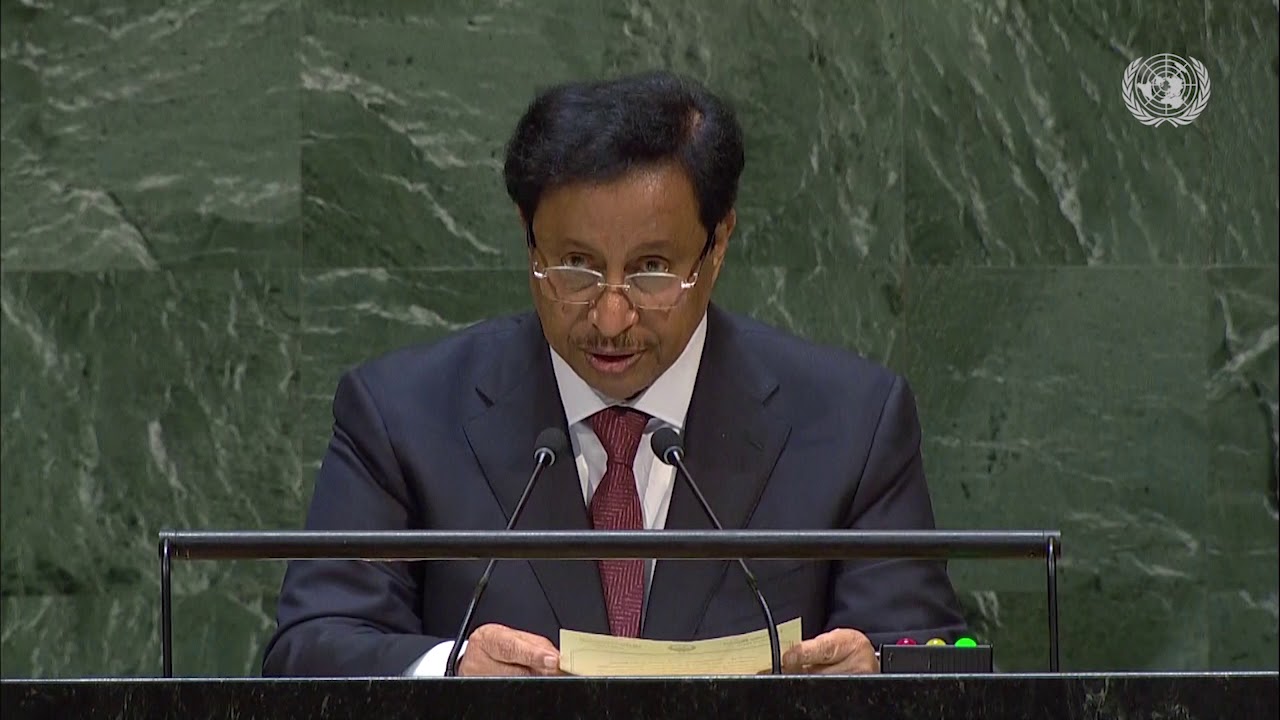 كلمة الشيخ جابر المبارك الحمد الصباح رئيس مجلس الوزراء الكويتي في المداولات العامة للجمعية العامة