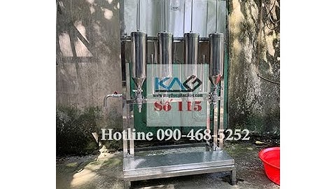 Máy Chiết Rót Nước Mắm, Nước Tương - Máy chiết rót định lượng thủ công 4 vòi