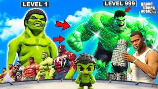 SHINCHAN UPGRADING HULK Level 1 To Level 999 God HULK In GTA 5!