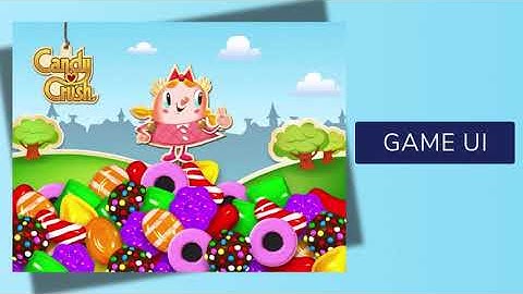 CANDY CRUSH GAME UI 🍬🍭