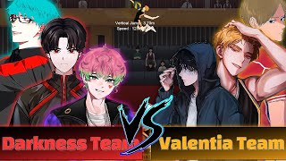 The Spike Volleyball !! 3x3 !! Darkness Team Vs Valentia Team !! Full gameplay !! The Spike 4.1.5