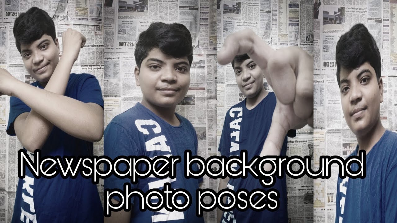 Poses With Newspaper Background Shorts Youtube