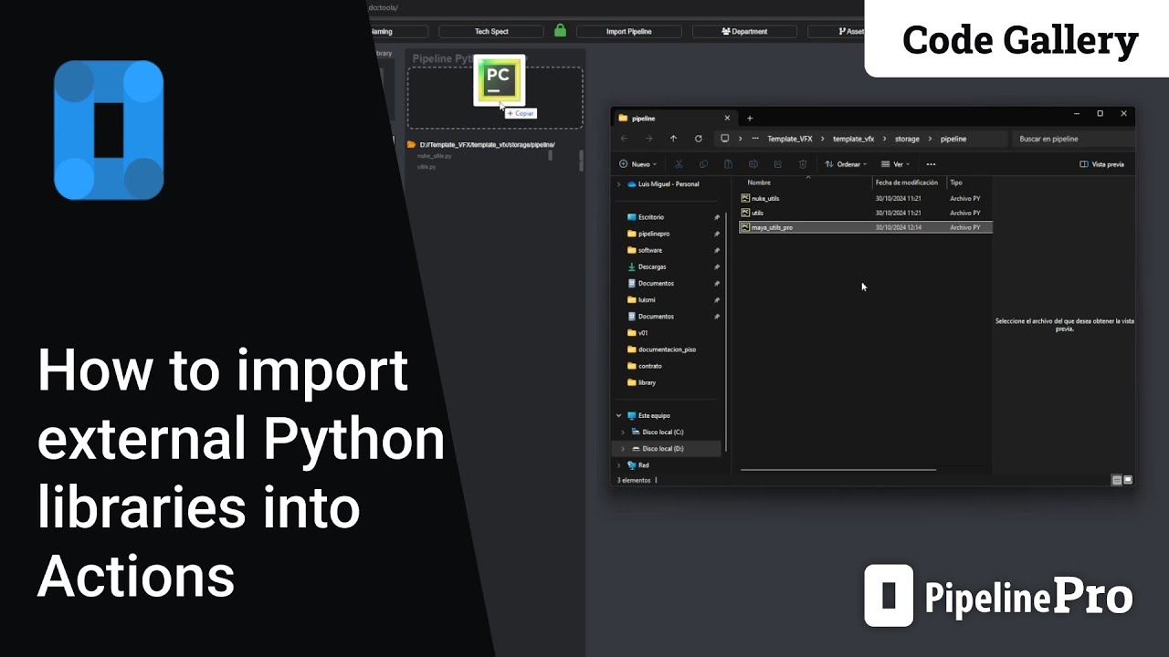 Code Gallery: How to import external Python libraries into actions ...