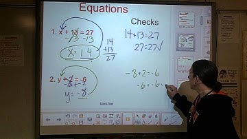 Lesson 2-1 Video 1 Solving One-Step Equations