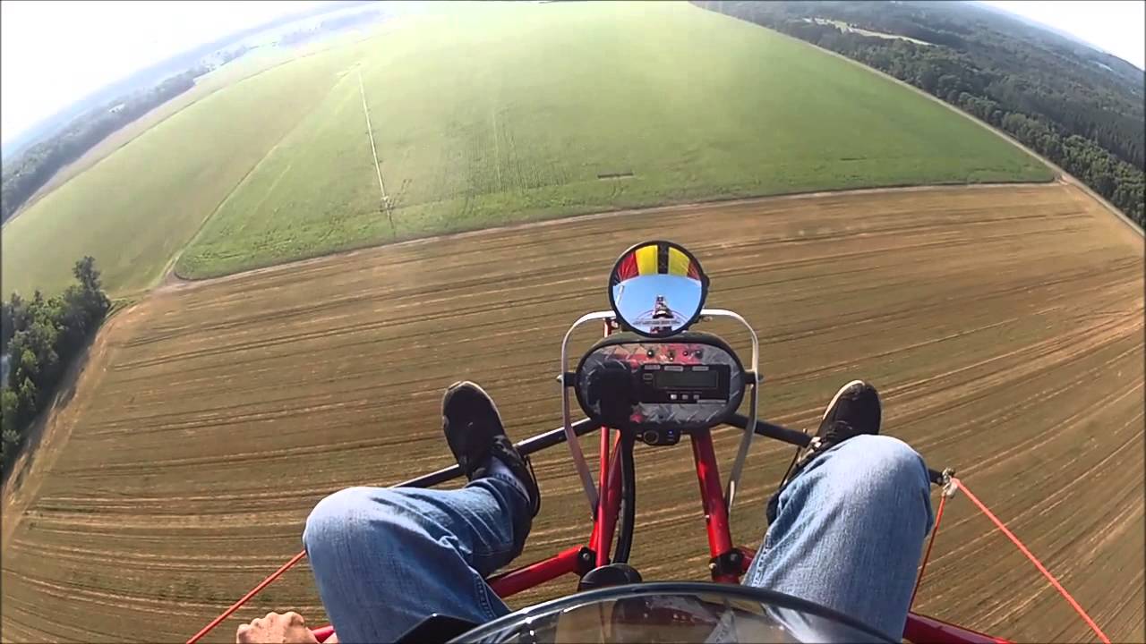 Buckeye powered parachute 447 first flight after rebuild crivitz Wi.