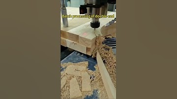 Batch processing of mortise and tenon structures at both ends of bent parts#woodworking #cuttig