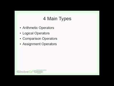 GoG's Guide PHP 23 - What are Operators