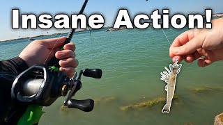 Fishing with Live Shrimp in Port Aransas, Texas (Saltwater Jetty Fishing) screenshot 3