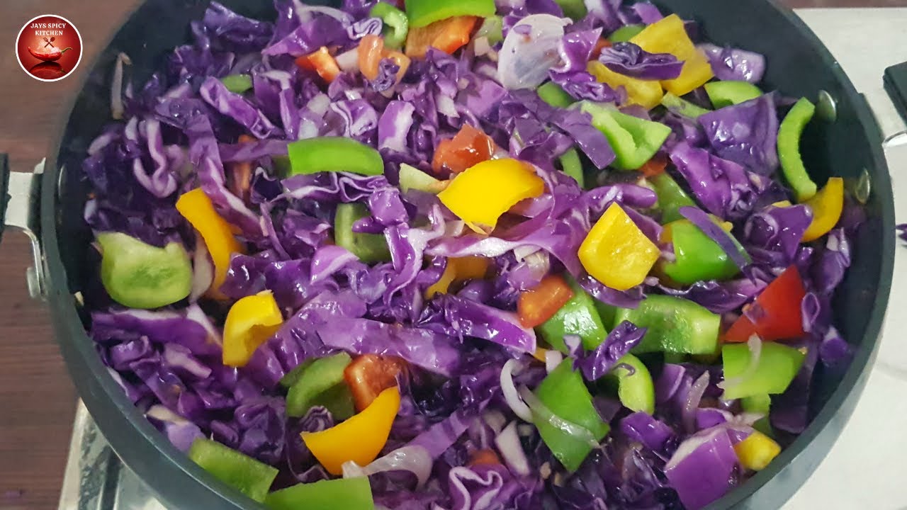 RED CABBAGE STIR FRY RECIPE STIR FRY CABBAGE YouTube