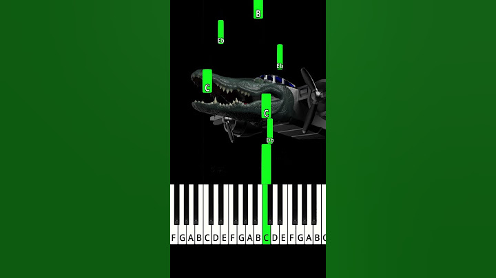 Bombardino Crocodilo - ITALIAN BRAINROT ( Easy piano tutorial )
