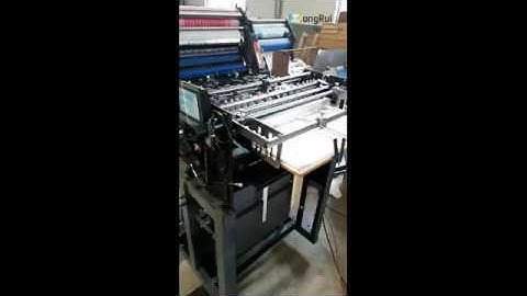 1 color double sides offset printing machine
