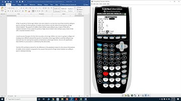 Hypothesis Test - Difference of Means - TI-84