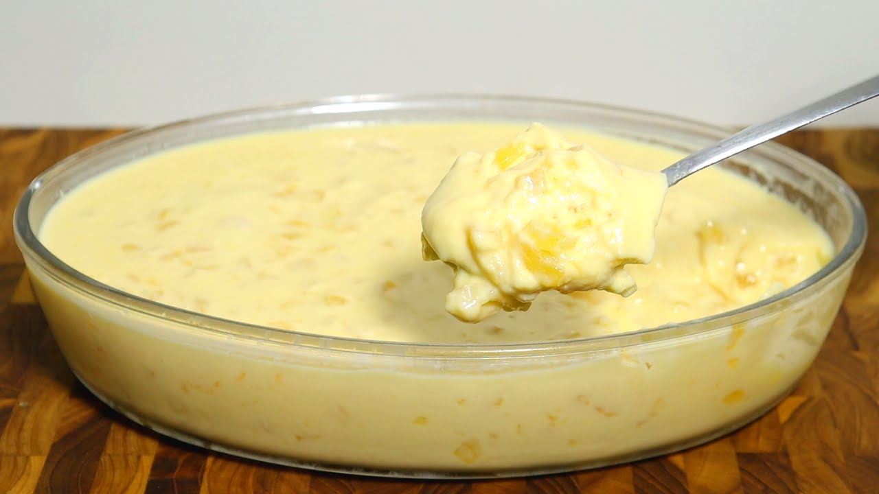 DELÍCIA GELADA DE ABACAXI | SUPER CREMOSA | RECEITA FÁCIL