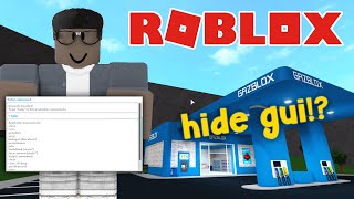 How To HIDE GUI   Use The Bloxburg CONTROL PANEL!!
