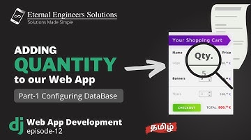 Adding quantity in bill generation  | 1.Configuring DataBase | #12 web app development in tamil