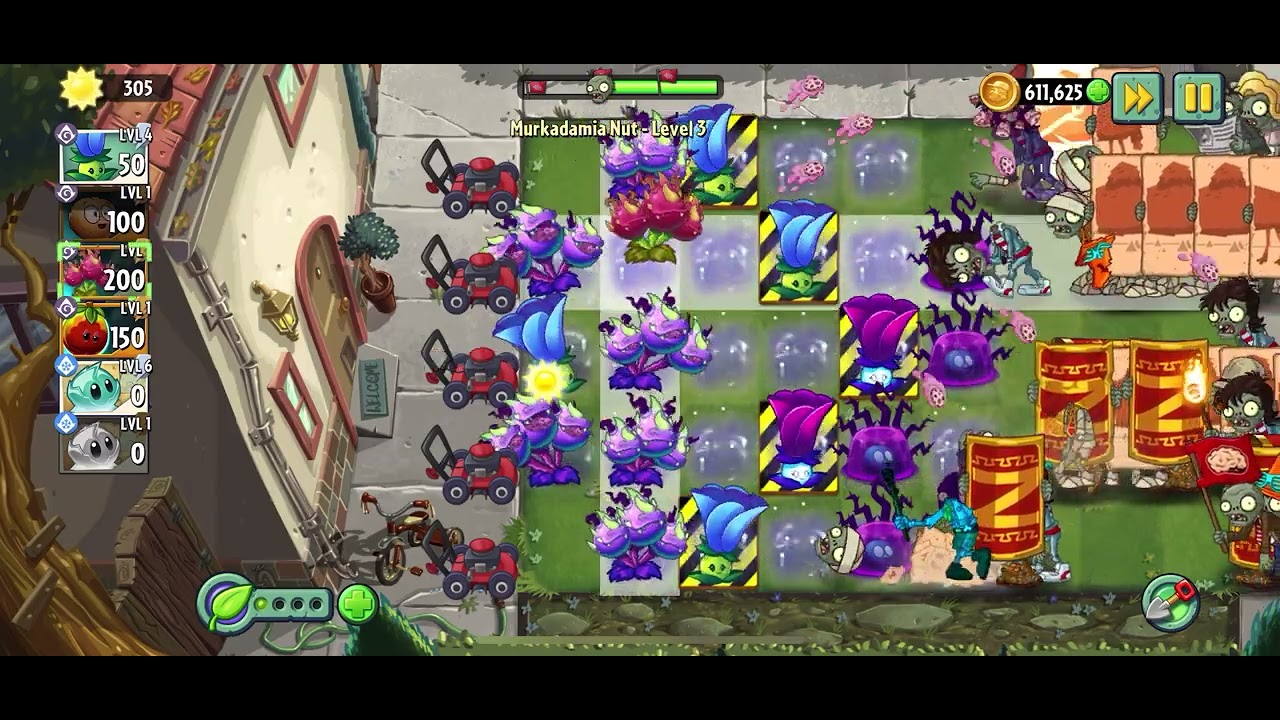 Plants vs Zombies 2 gameplay - Plant of the Week - Murcadamia Nut - Level 3 (March 2024) - YouTube