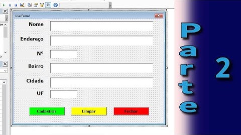 Cadastro de Clientes com Formulário no Excel (Parte 2 - Botões Cadastrar e Limpar)