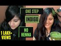 One Step Indigo Process | No Henna | White Hair to Black Hair | Does it really work? | Live Results