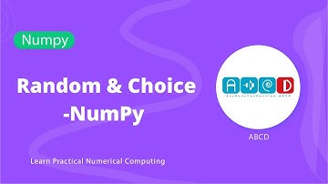 Random and choice-NumPy