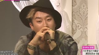 hot comeback stage san e break up dinner 산이 feat 산체스 of 팬텀 이별식탁 show music core 20131130