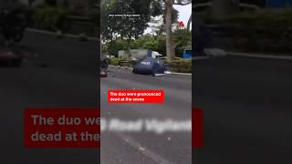 Motorcyclist, Pillion Rider Killed In Crash With 2 Lorries Along Bke