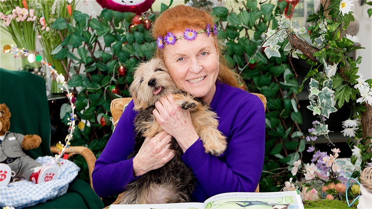 Sarah Ferguson reading Parker the Purple Penguin by Marybeth Wishart