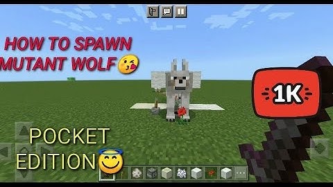 HOW TO SPAWN MUTANT WOLF IN MINECRAFT😇|Sumit playz