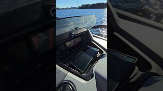 40 mph in a PONTOON Boat! 😀 #seadooswitch #boating #shorts