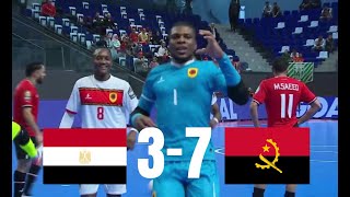 أهداف مباراة مصر 37 أنجولا .. AFCON Futsal 2024 .. EGYPT 37 ANGOLA