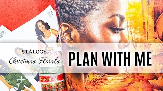 PLAN WITH ME Weekly Setup using Christmas Florals and Full Boxes