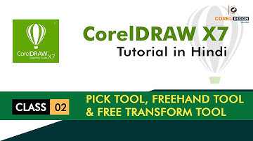CorelDRAW X7 #Pick Tool #Freehand Pick | CorelDRAW Tutorial in Hindi Beginners to Advanced
