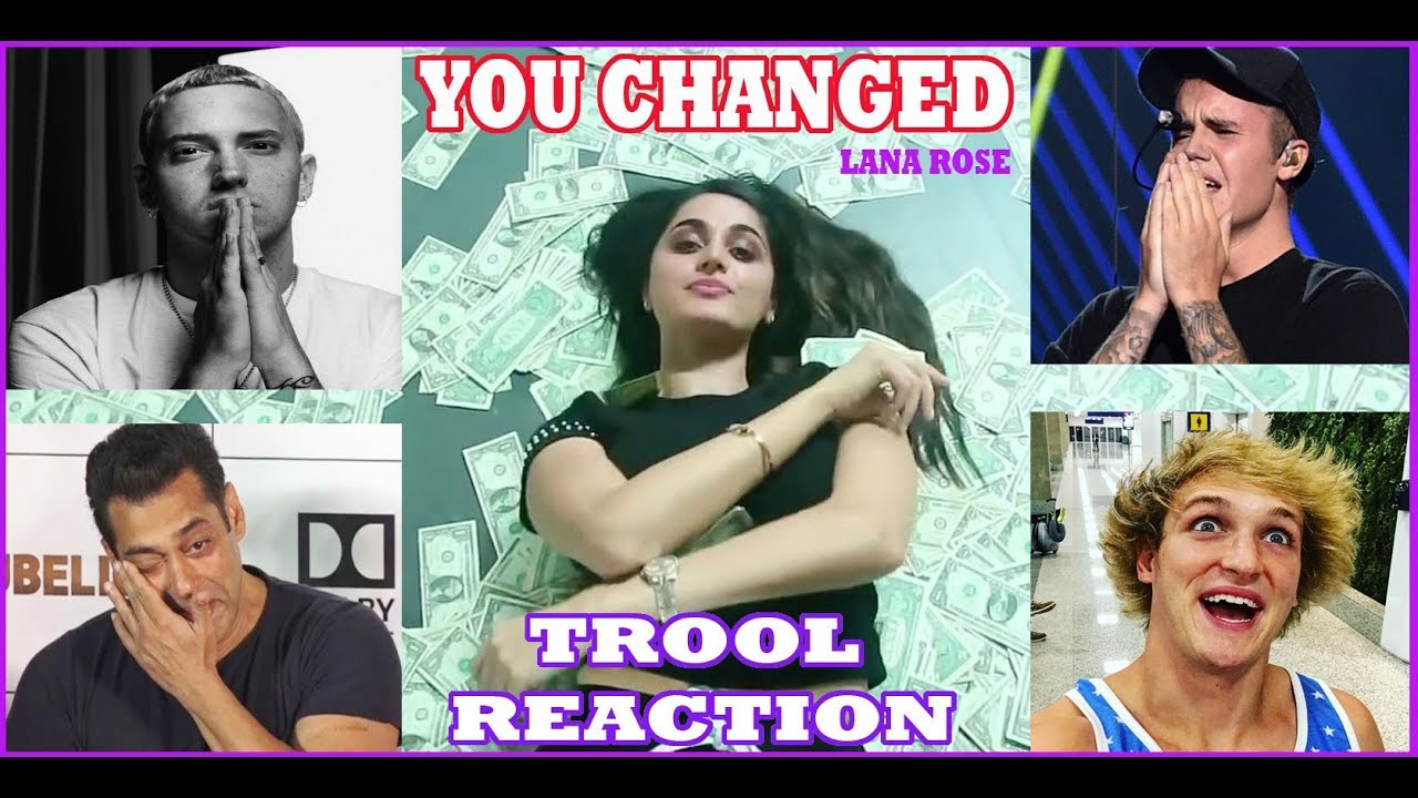 LANA ROSE - You Changed Music Video TROLL REACTION!!! FUNNY :D Must Watch