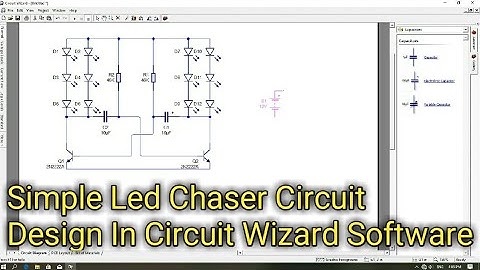 Simple Led Chaser Circuit Design In Circuit Wizard Software
