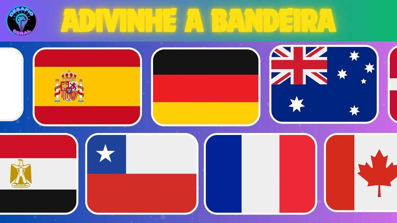 De que País é a BANDEIRA? 🎈 🚗 Quiz de Bandeiras de Países! 📍¿De