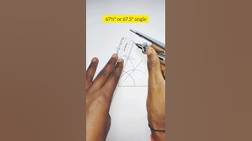 67½° angle with compass/67.5°angle with compass #shorts #viral #maths #ytshorts #viralvideo #study