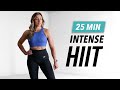 25 min intense hiit workout for fat burn  full body workout at home no equipment